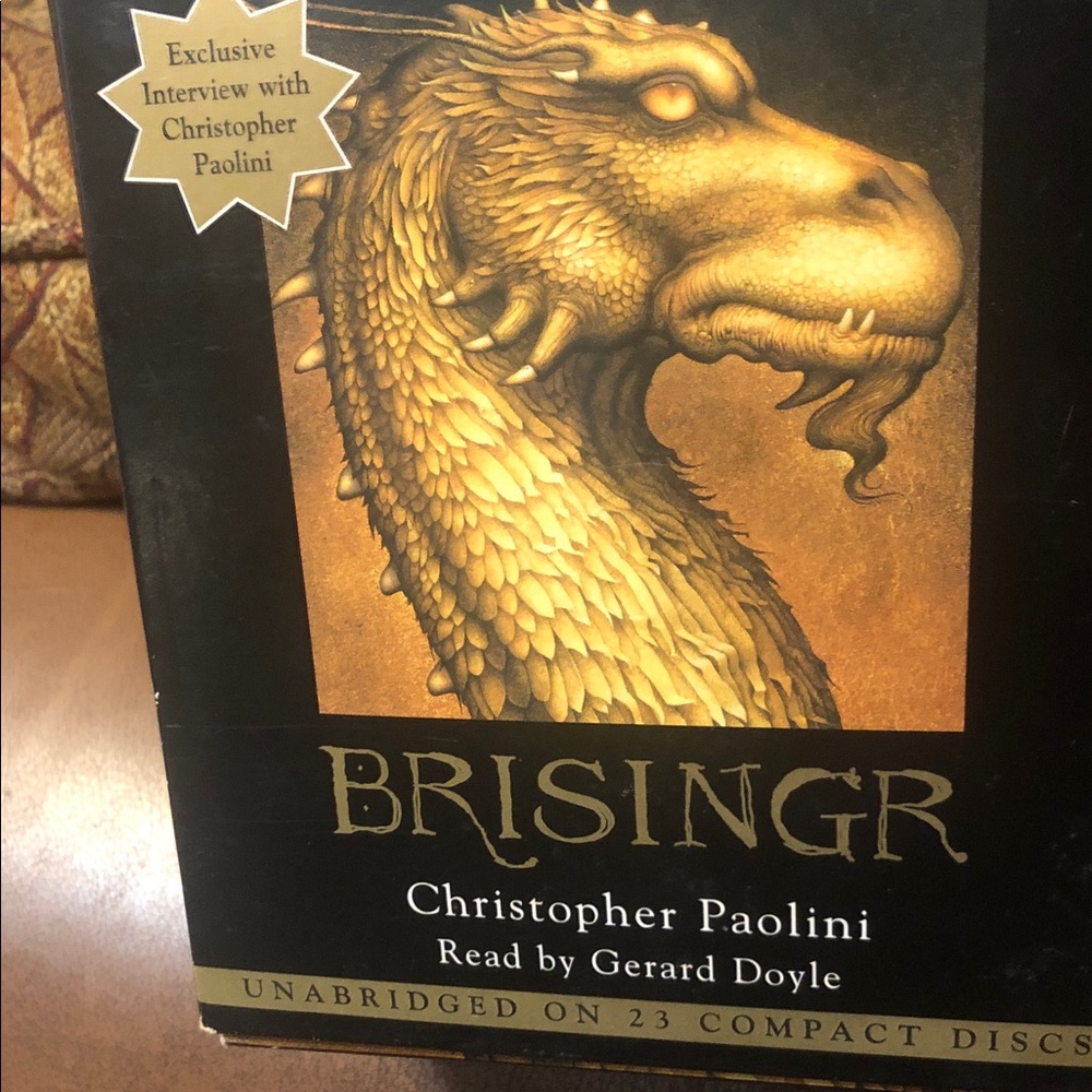 Brisingr Audiobook CD - Gold and Black